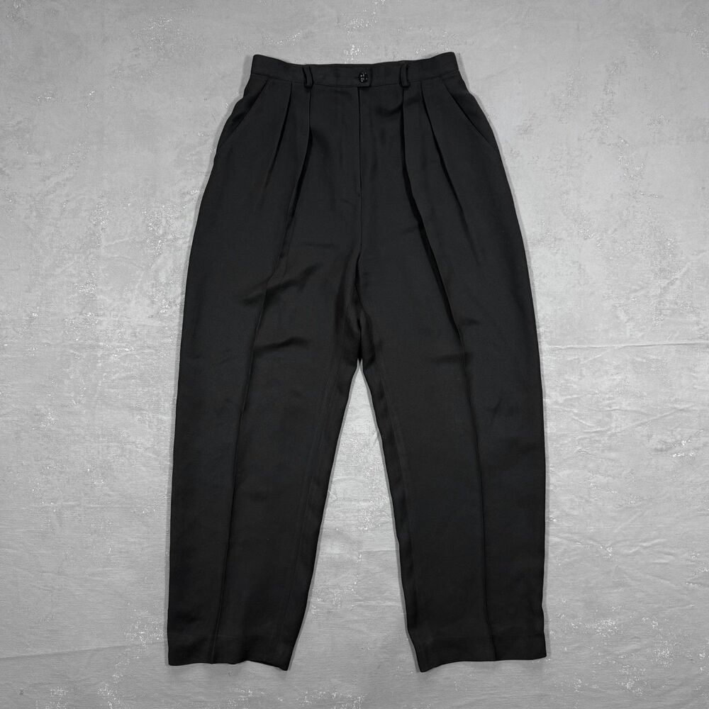 Vintage 90s Jones Wear High Waisted Pleated Relaxed Tapered Trousers Fit 28 x 28